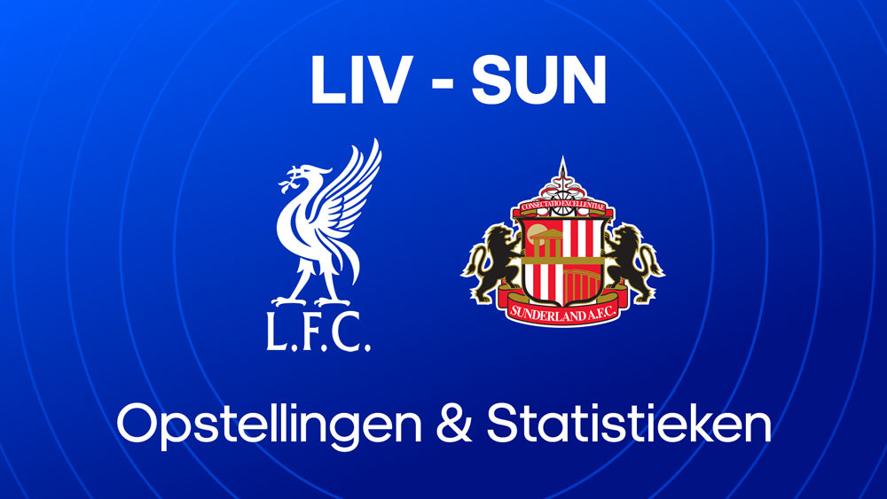 Liverpool fc sunderland opstellingen statistieken