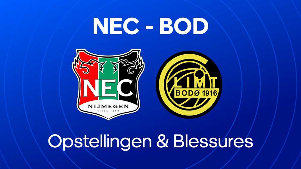 nec bodo glimt opstellingen blessures