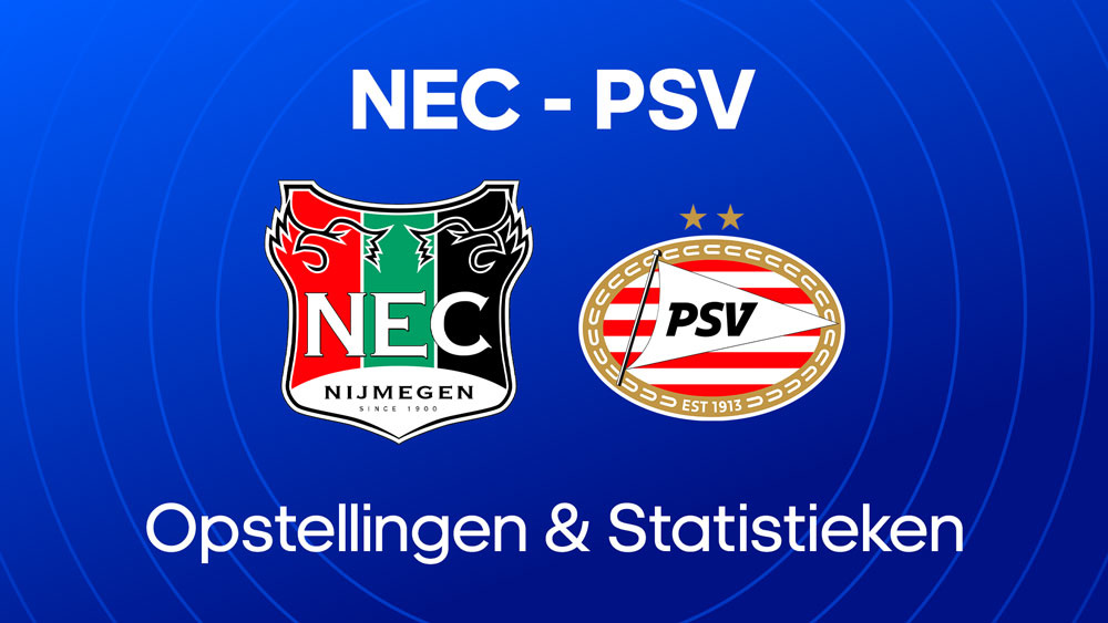 nec psv opstellingen statistieken