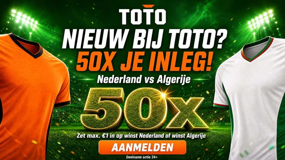 nederland algerije toto actie 50x