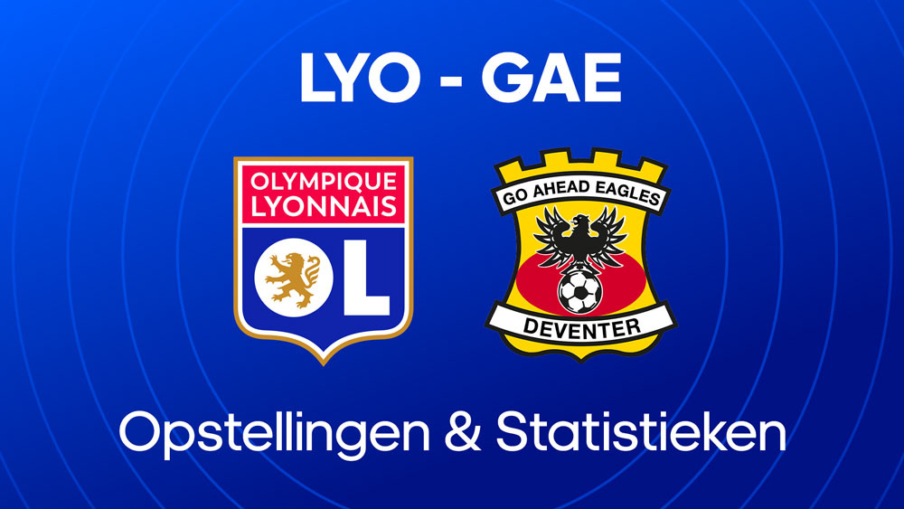 olympique lyonnais go ahead eagles opstellingen statistieken