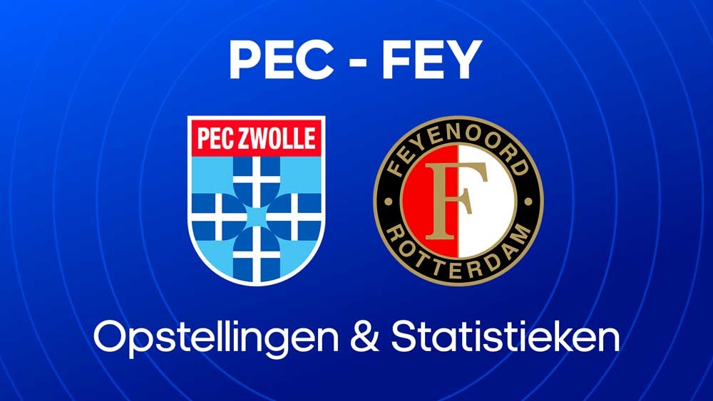 pec feyenoord opstellingen statistieken