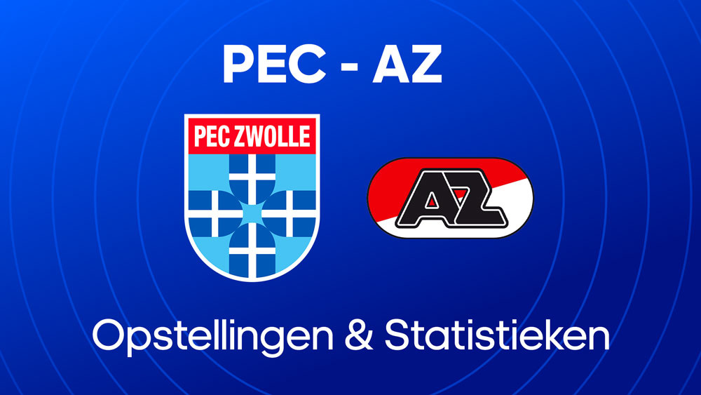 PEC Zwolle AZ Opstellingen Statistieken