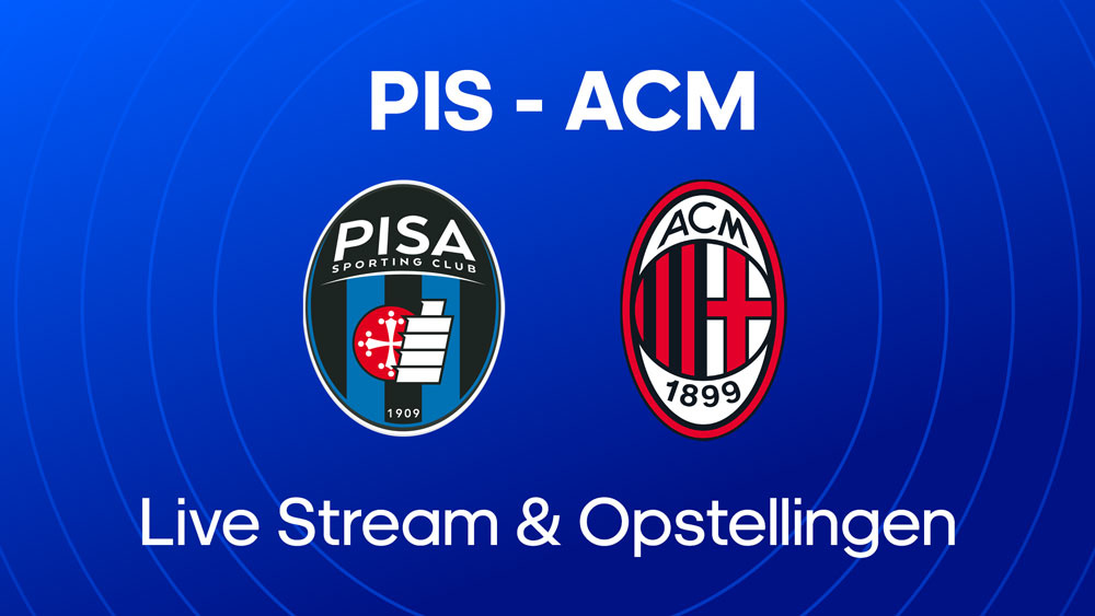 pisa ac milan kijken opstellingen statistieken