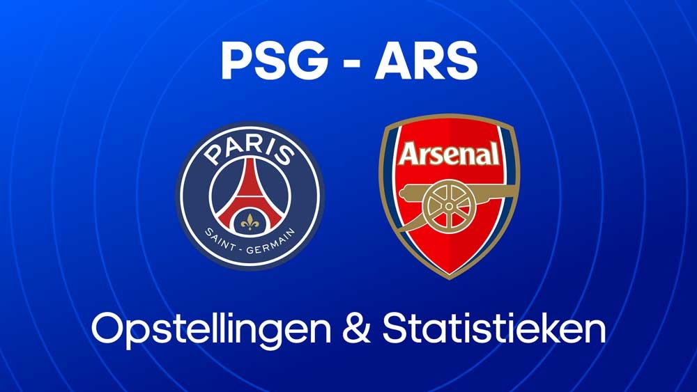psg arsenal opstellingen statistieken champions league