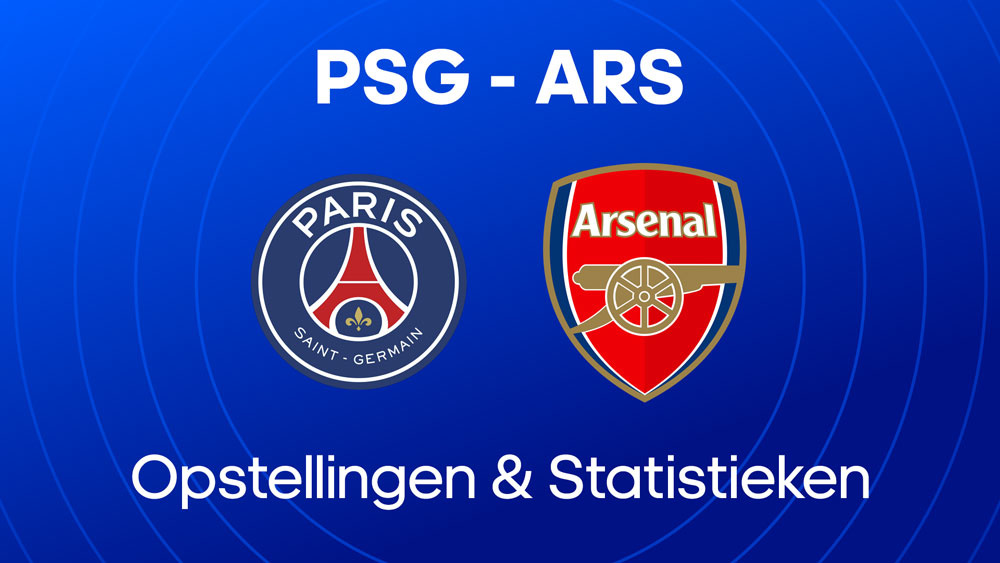 psg arsenal opstellingen statistieken