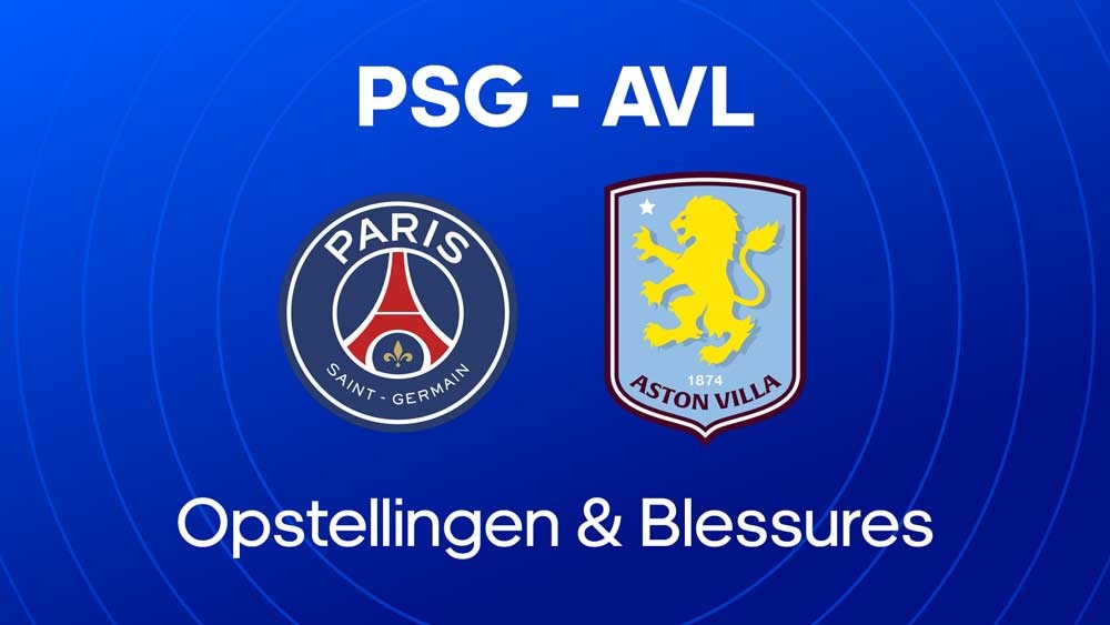 psg aston villa opstellingen blessures