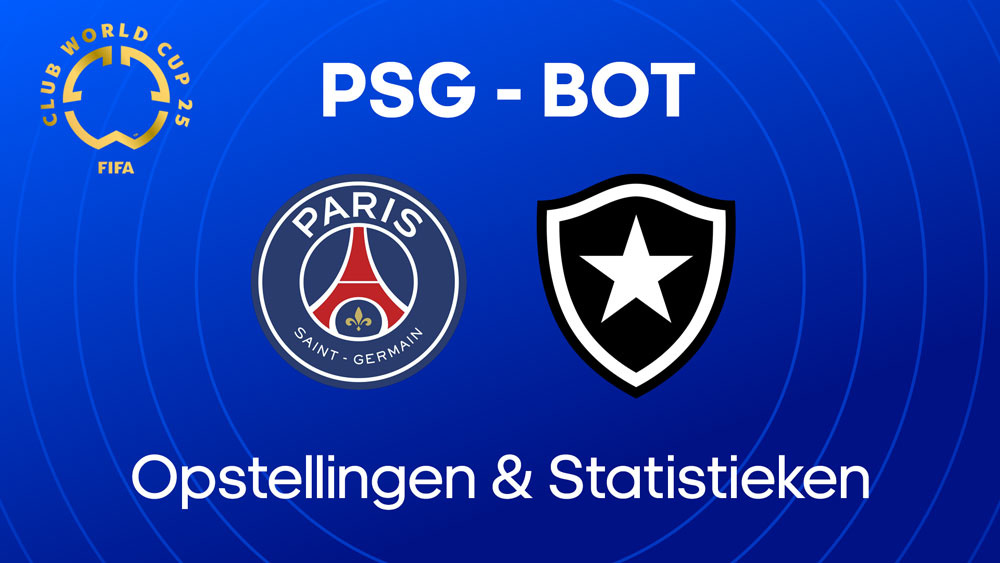 psg botafogo opstellingen statistieken waar kijken