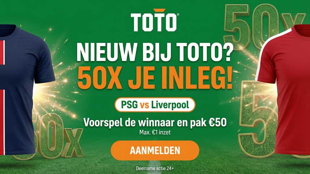 psg liverpool toto actie 50x