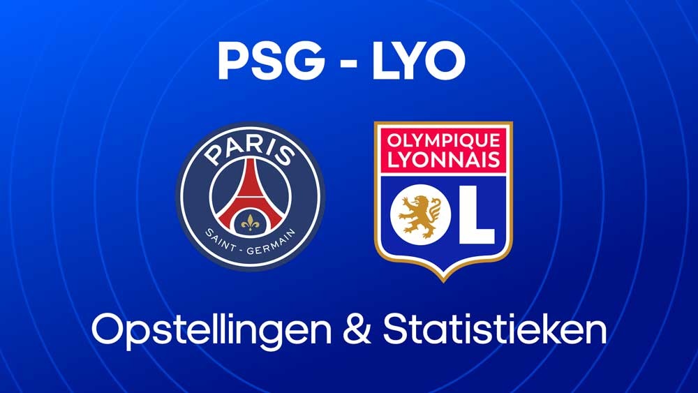 psg olympique lyonnais opstellingen statistieken