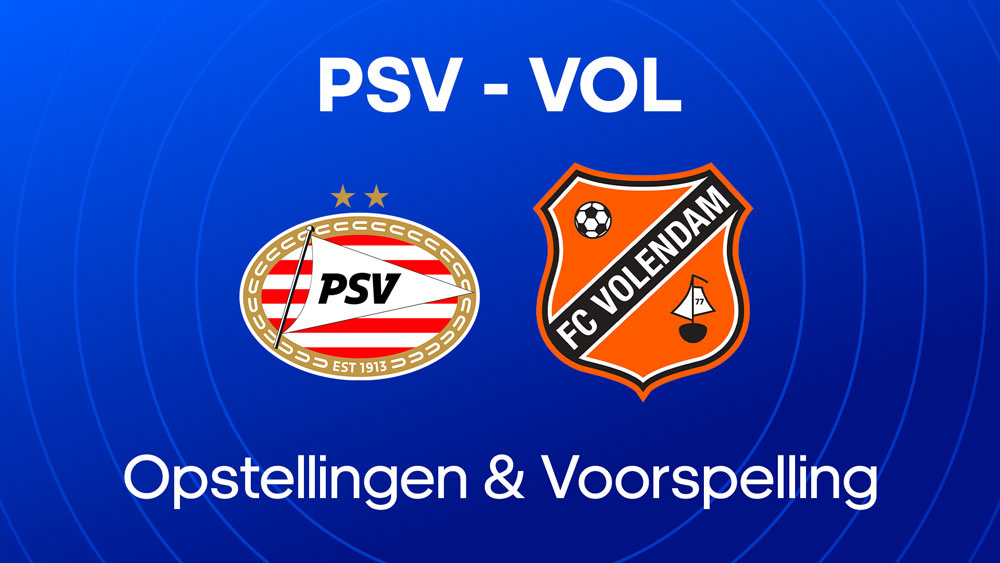 psv fc volendam opstellingen statistieken voorspelling