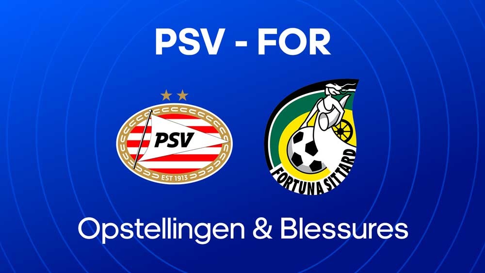 psv fortuna sittard opstellingen blessures
