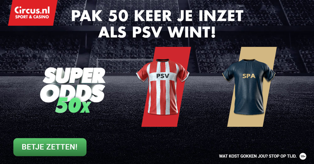 super odds psv sparta rotterdam