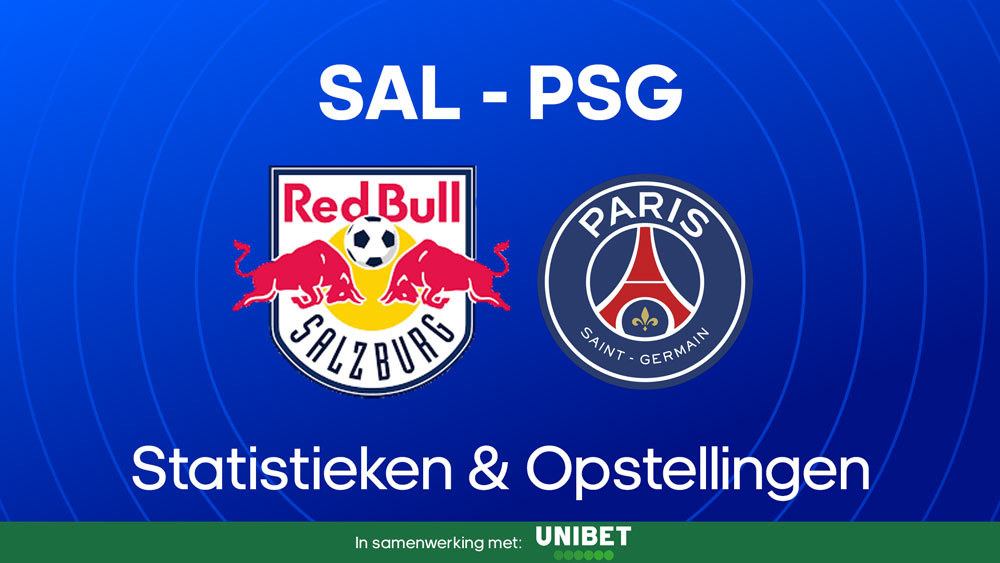 rb salzburg psg statistieken opstellingen