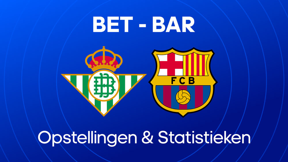 real betis fc barcelona opstellingen statistieken