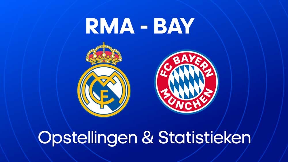 real madrid bayern opstellingen statistieken