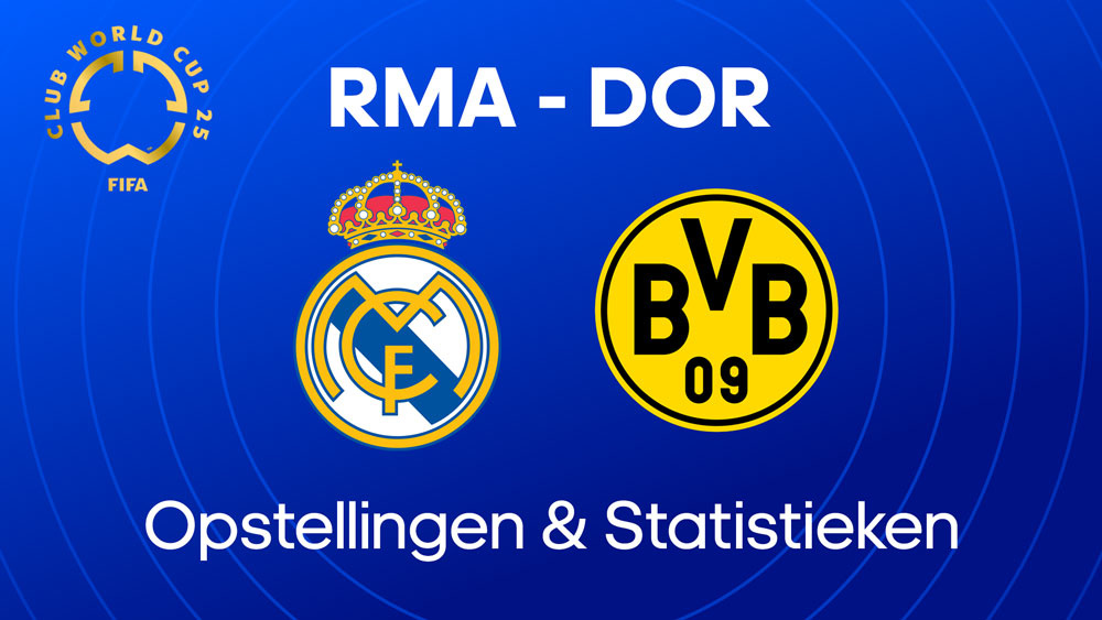 real madrid borussia dortmund opstellingen statistieken