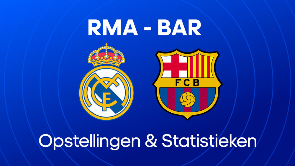 real madrid fc barcelona opstellingen statistieken