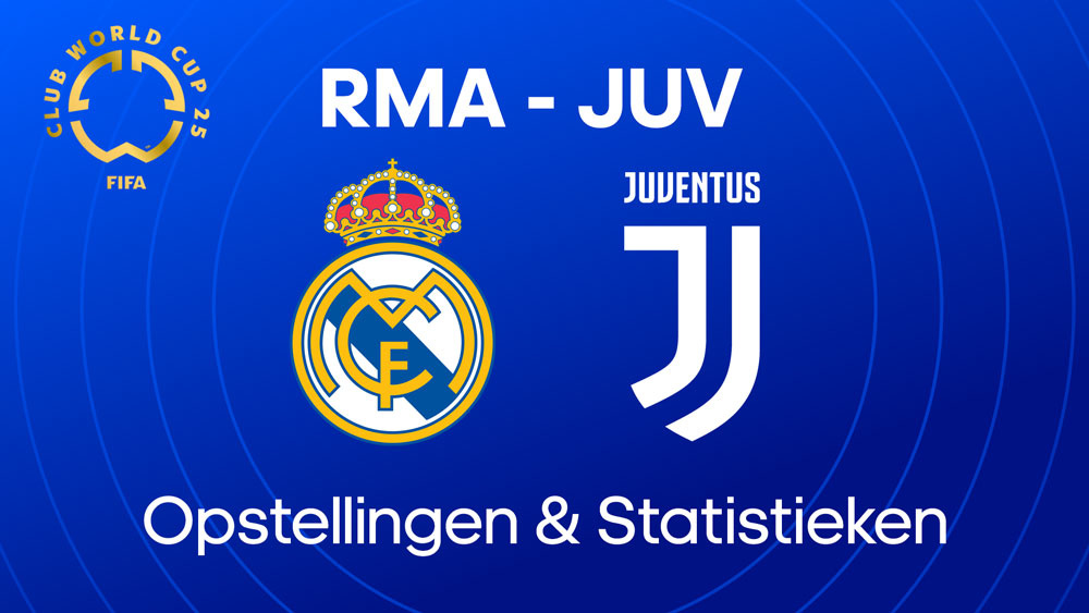 real madrid juventus opstellingen statistieken