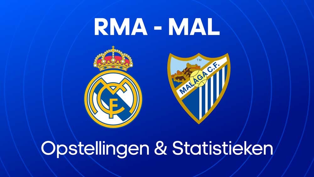 real madrid malaga cf opstellingen statistieken