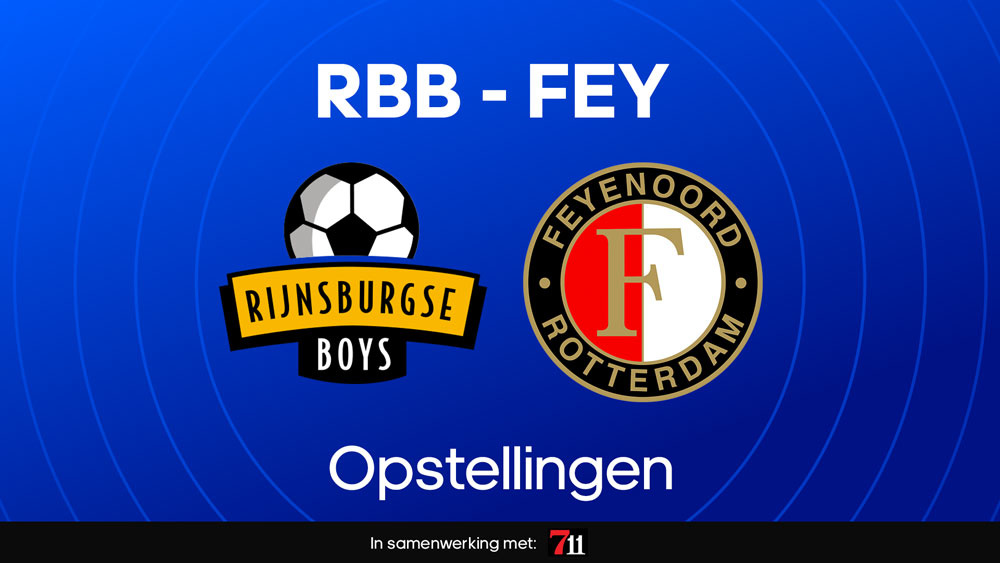 rijnsburgse boys feyenoord opstellingen