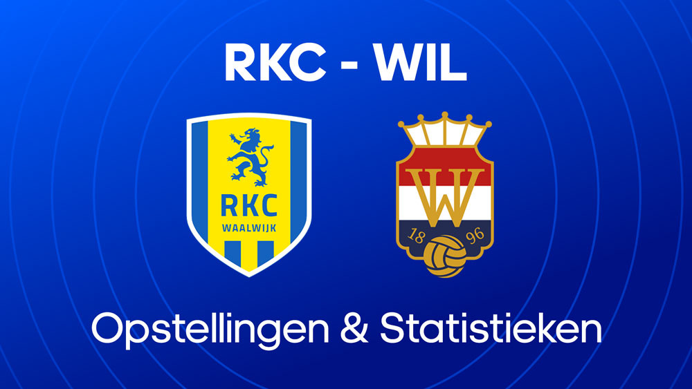 rkc willem ii opstellingen statistieken