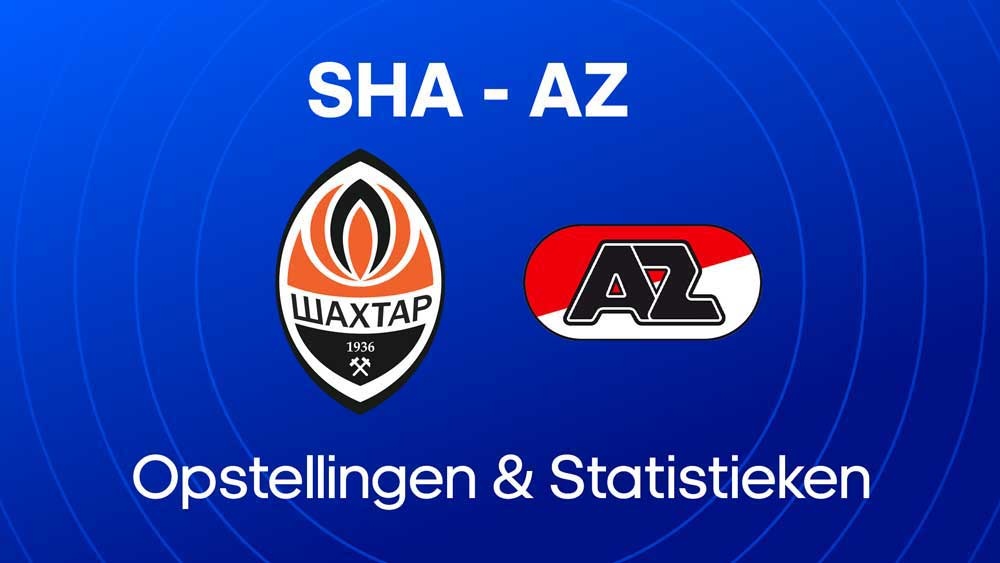 shakhtar donetsk az opstellingen statistieken