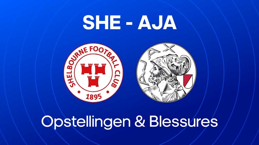 shelbourne fc ajax opstellingen blessures