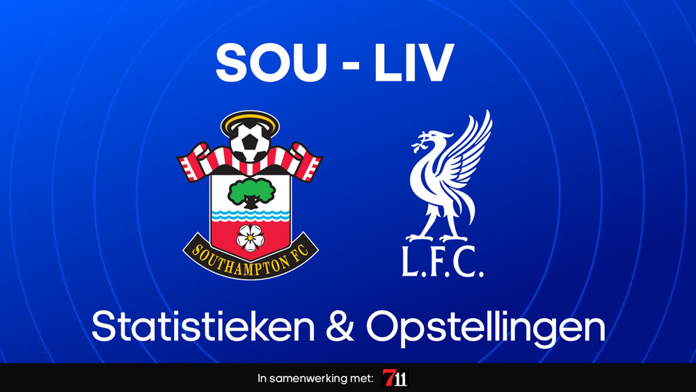 southampton fc liverpool fc opstellingen statistieken