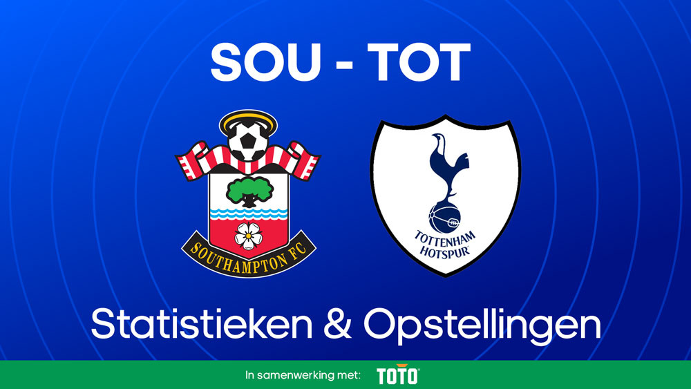 southampton tottenham statistieken opstellingen