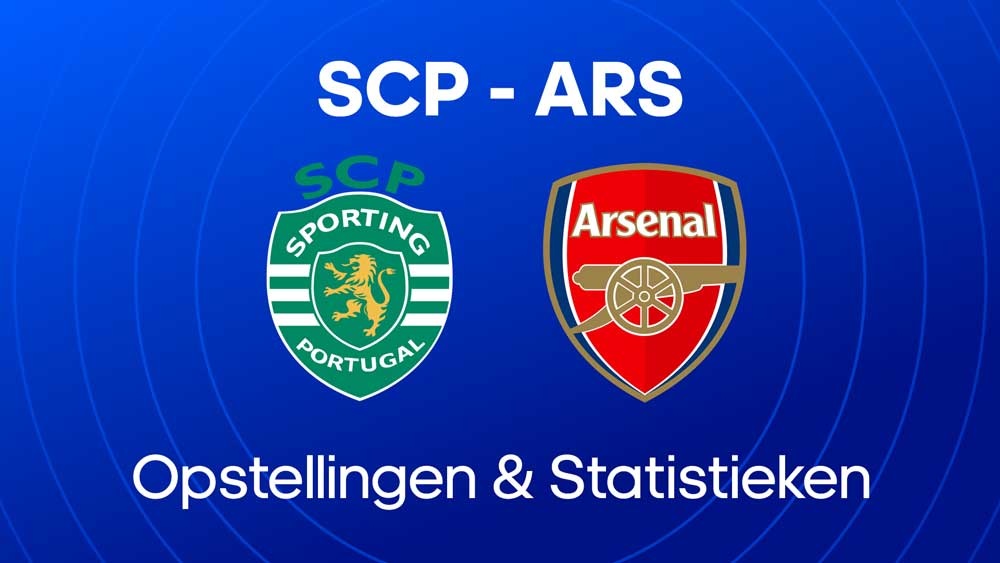 sporting lissabon arsenal fc opstellingen statistieken