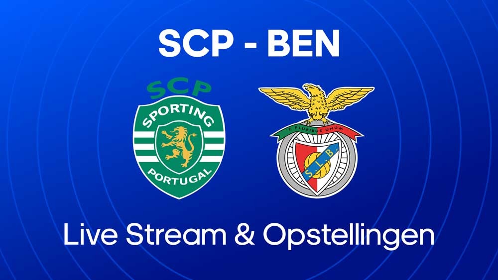 sporting lissabon benfica live stream opstellingen statistieken