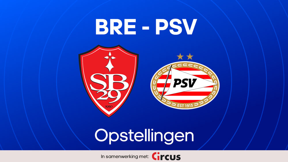 stade brestois psv opstellingen