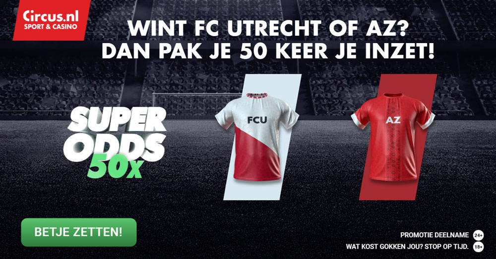 super odds fc utrecht az wint 50x