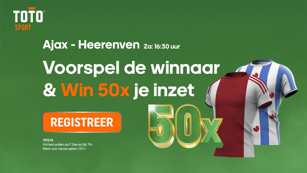 toto ajax heerenveen 50x