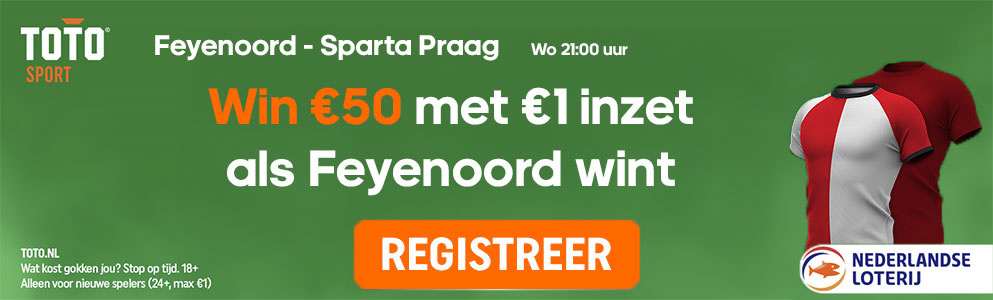 feyenoord sparta praag toto actie