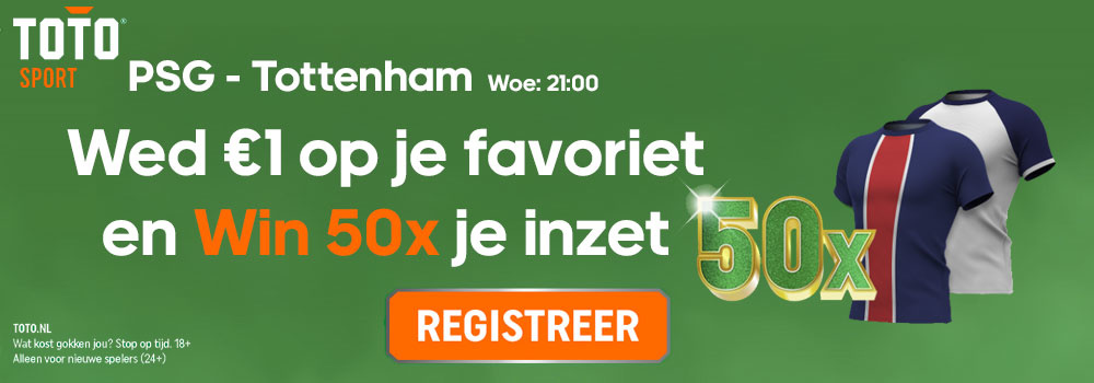wedden psg tottenham odds