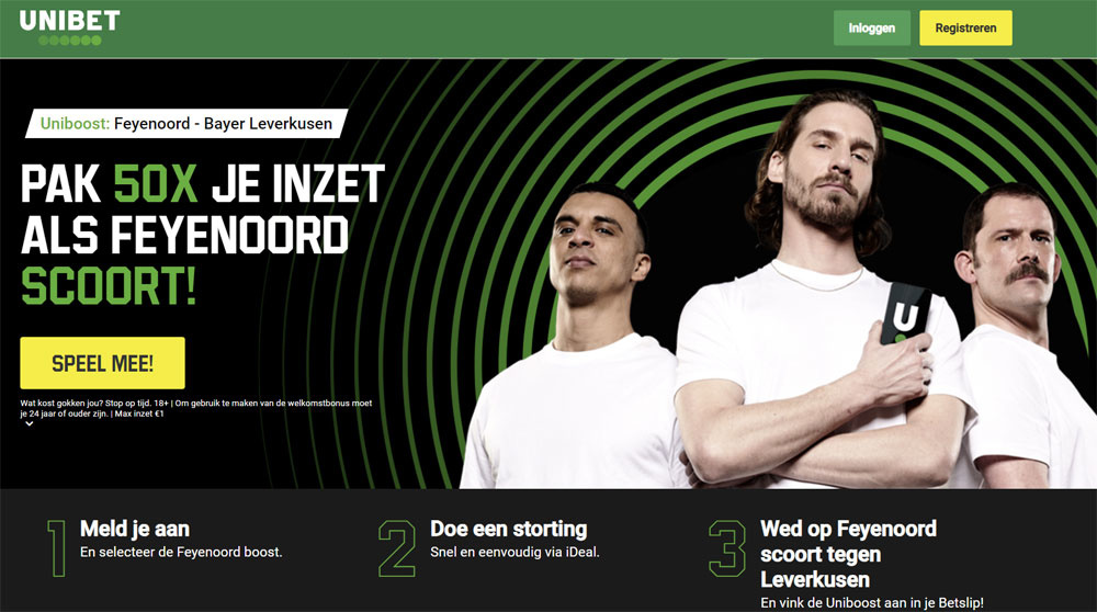 unibet 50x inzet feyenoord leverkusen