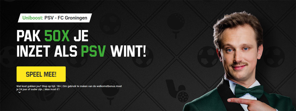 unibet psv fc groningen 50x