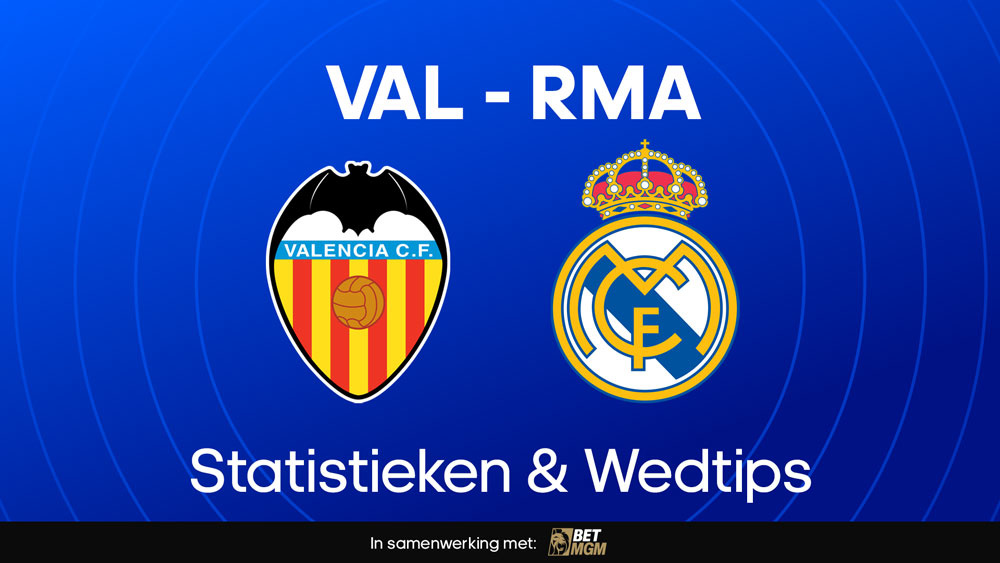 valencia real madrid opstellingen statistieken