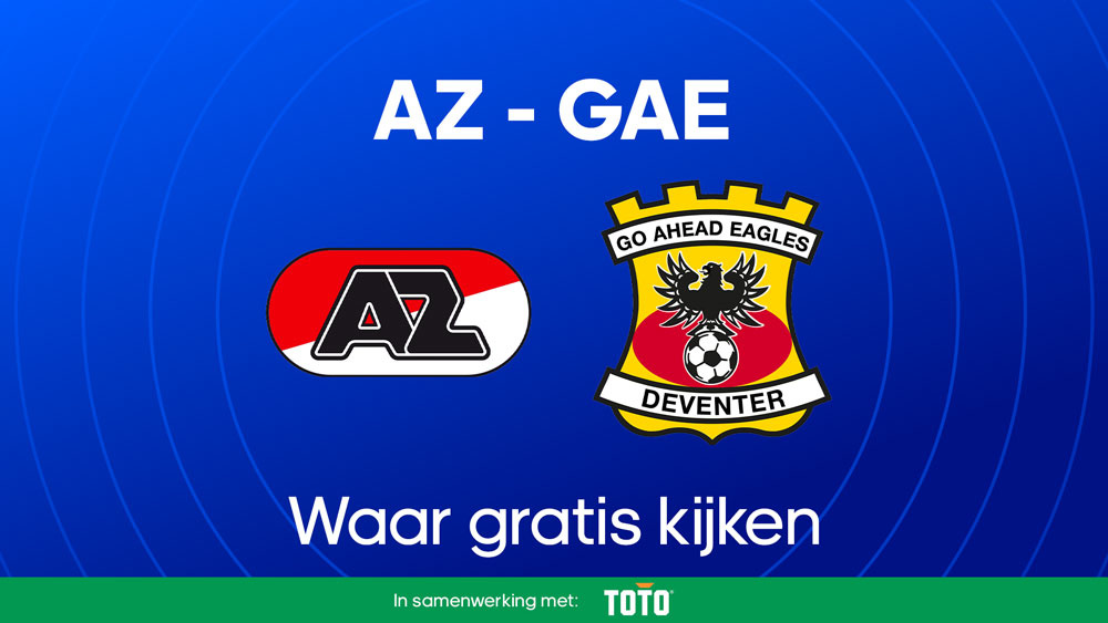 uitleg hoe en waar je az alkmaar go ahead eagles beker finale kunt kijken