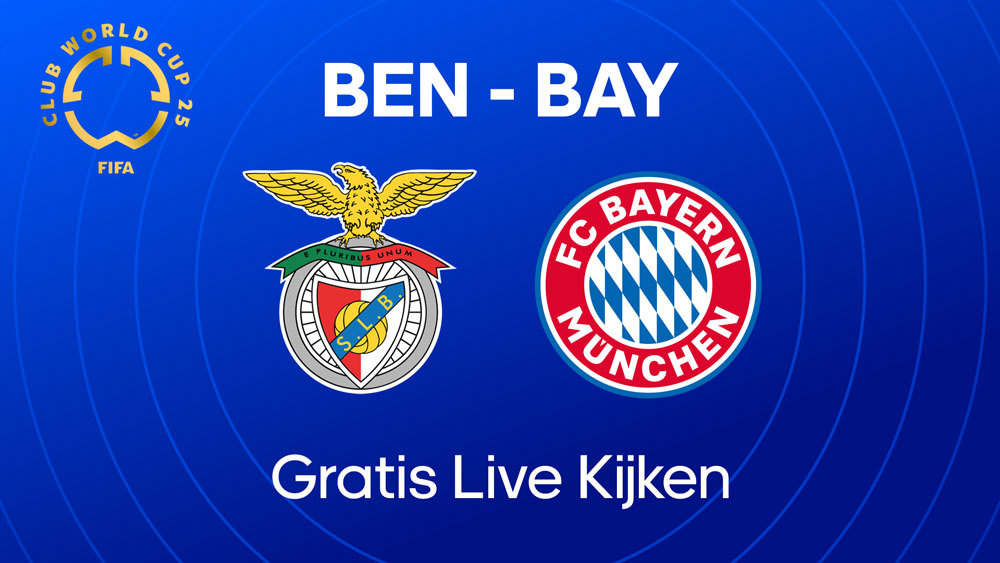 uitleg hoe en waar je gratis benfica bayern kunt kijken