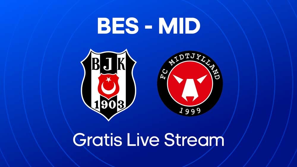 waar je Beşiktaş FC Midtjylland kunt kijken