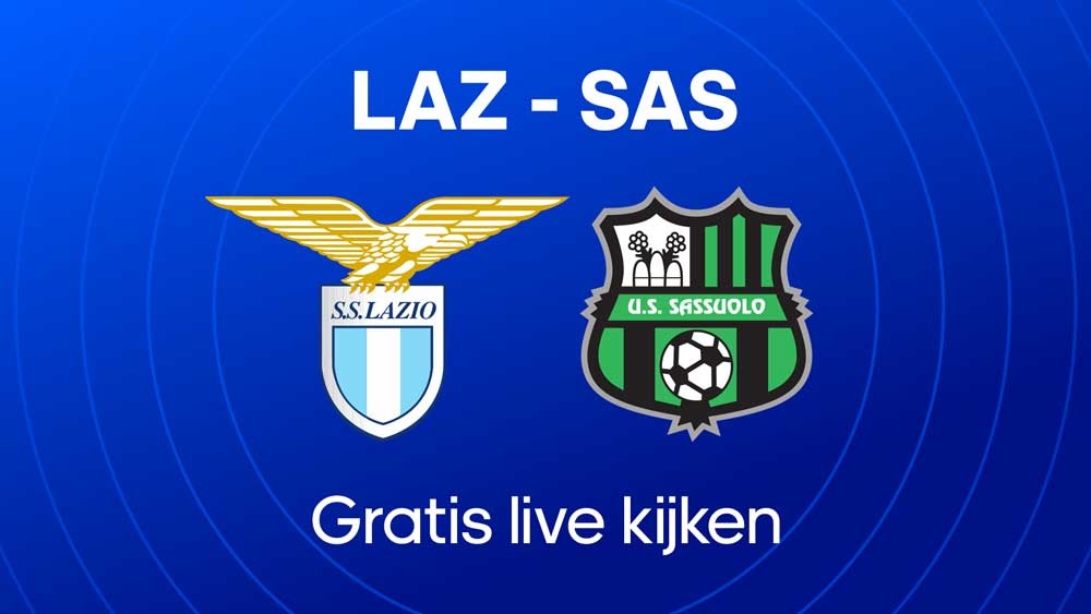 waar je lazio sassuolo kunt kijken