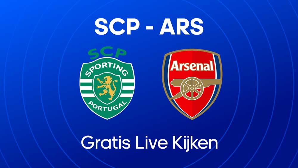 waar je sporting lissabon arsenal fc kunt kijken