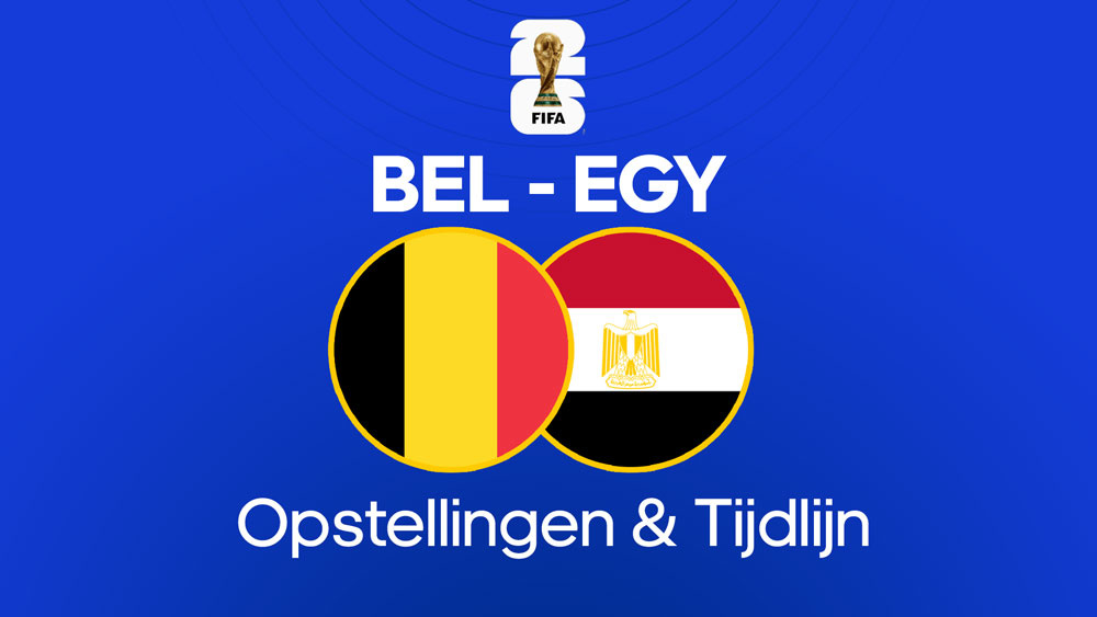belgie egypte opstellingen tijdlijn