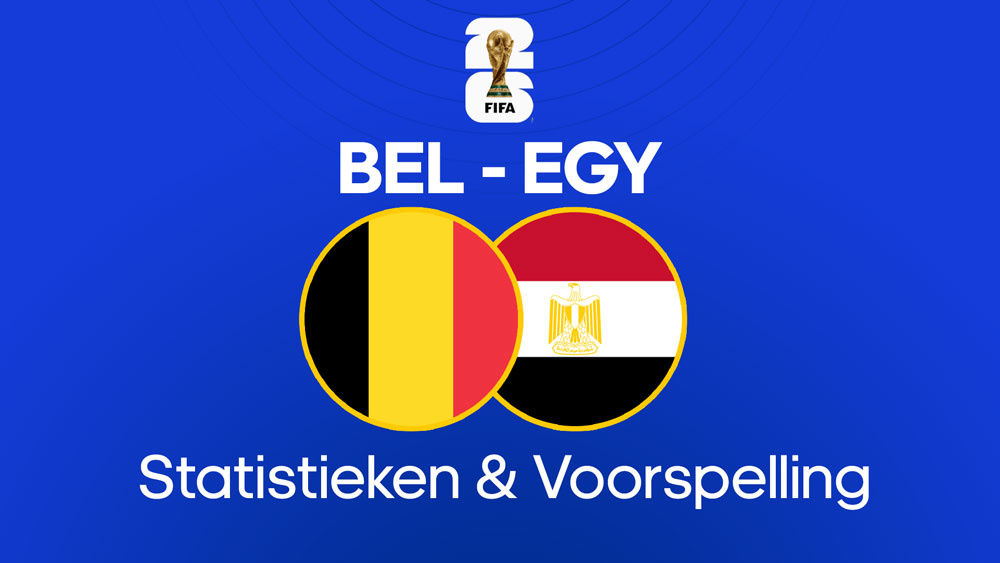 belgie egypte statistieken voorspelling