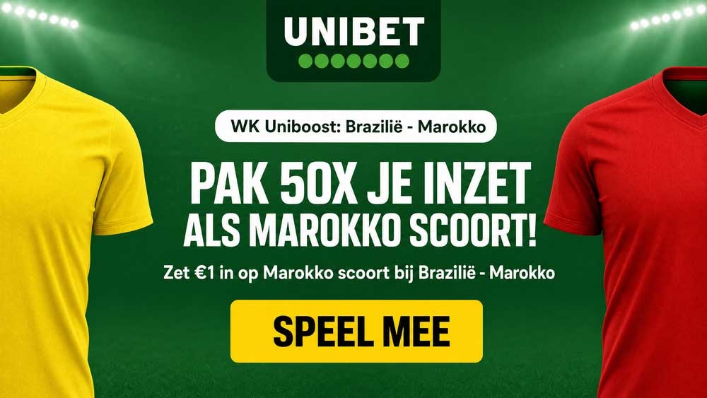 brazilie marokko unibet 50x