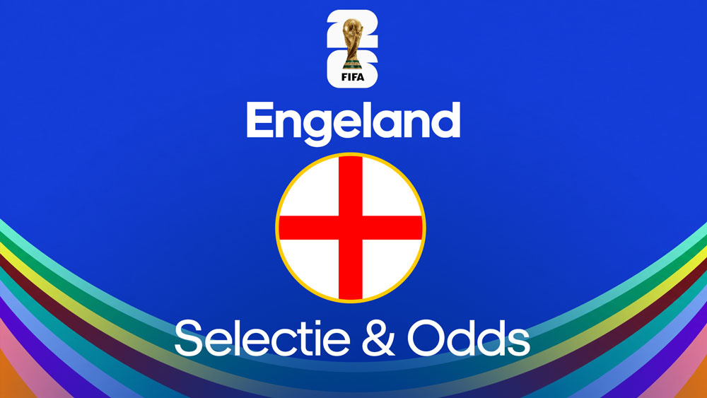 engeland wk 2026 odds selectie poule wedstrijden