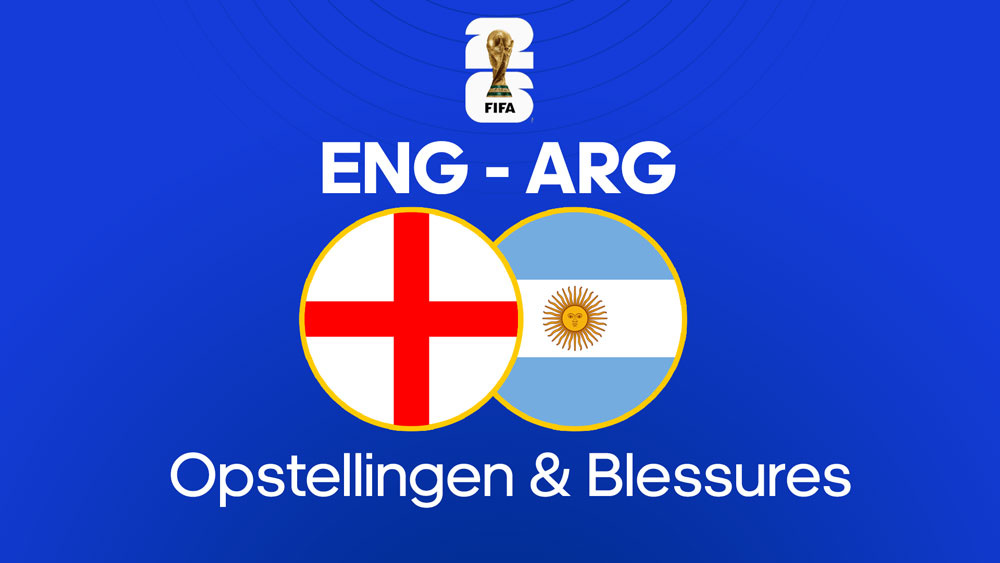 engeland argentinie opstellingen blessures